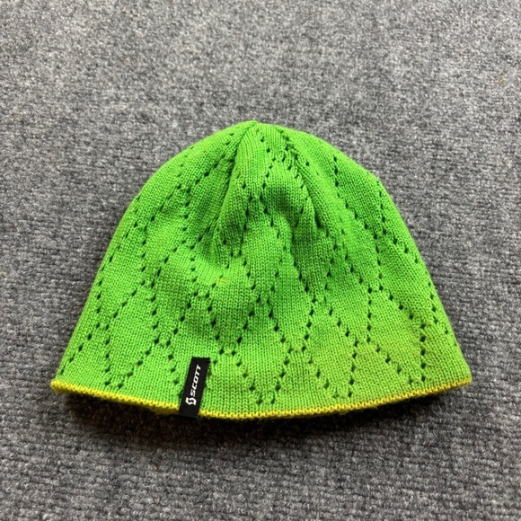 SCOTT Women’s Green Flower Reversible Knit Beanie One Size Fits Most - Picture 4 of 7